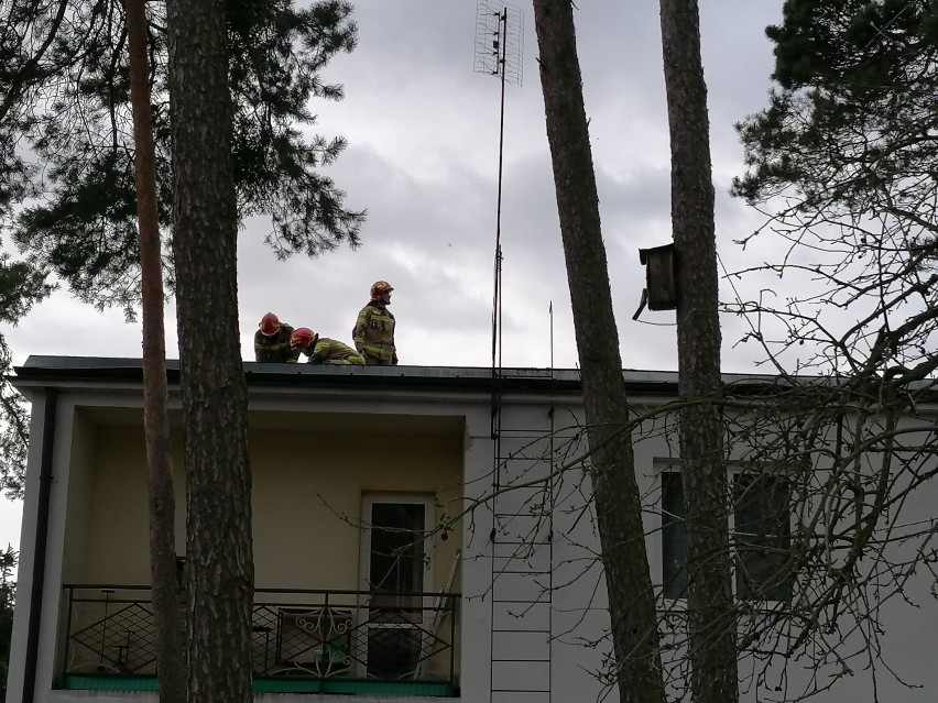Wichura we Włocławku, 19 lutego 2022 roku - zerwany dach...