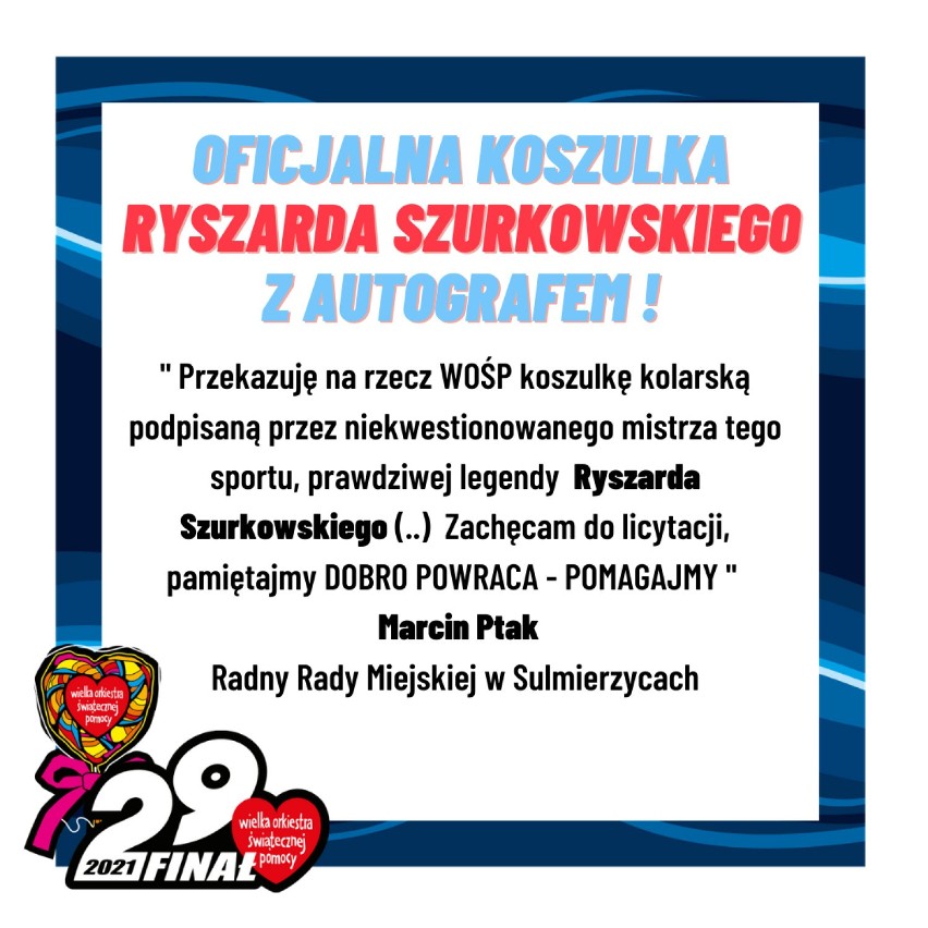 Marcin Ptak wystawił koszulki Szurkowskiego i Milika z autografami na aukcję WOŚP [ZDJĘCIA]