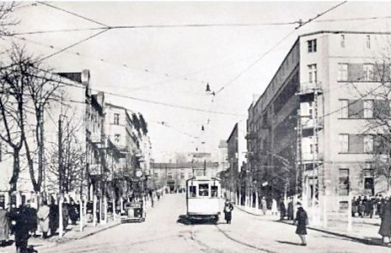 Tak dawniej wyglądała  ul. Małachowskiego w Będzinie w latach 30. XX wieku
