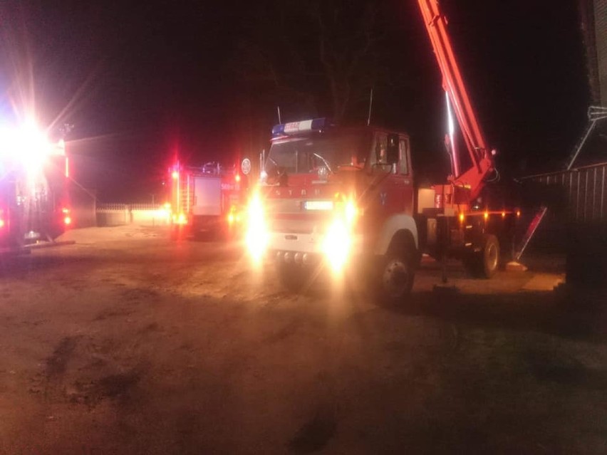 Strażacy z Chocza gasili pożar u sąsiada     