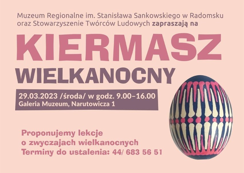 Kiermasz Wielkanocny 2023 w Muzeum Regionalnym w Radomsku. Już jutro!