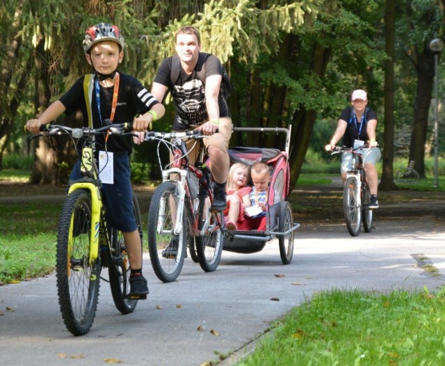 W rowerowej grze terenowej wzięły udział całe rodziny z Ostrowca, ale też Kielc i Warszawy.