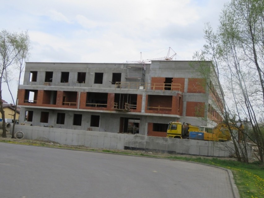 Wadowice. Budowa nowej komendy policji idzie szybko. Fotorelacja