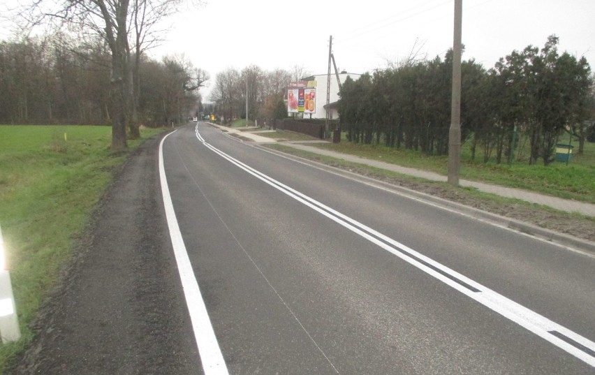 Na zdjęciu wyremontowana droga 310, ul. Śremska w Czempiniu