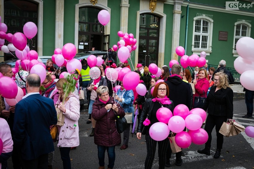 Marsz Różowej Wstążki po raz kolejny w Szczecinie [WIDEO, ZDJĘCIA]