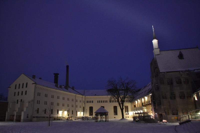Migawki z Raciborza - Zamek Piastowski w zimową noc [ZDJĘCIA]