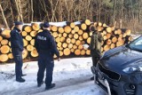 Policjanci z Lipna i strażnicy leśni w poszukiwaniu zbieraczy poroży [zdjęcia]