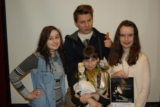 Na zdjęciu od lewej Paulina Zinger, Piotr Zygma, Karolina Tazbir i Paulina Bąk