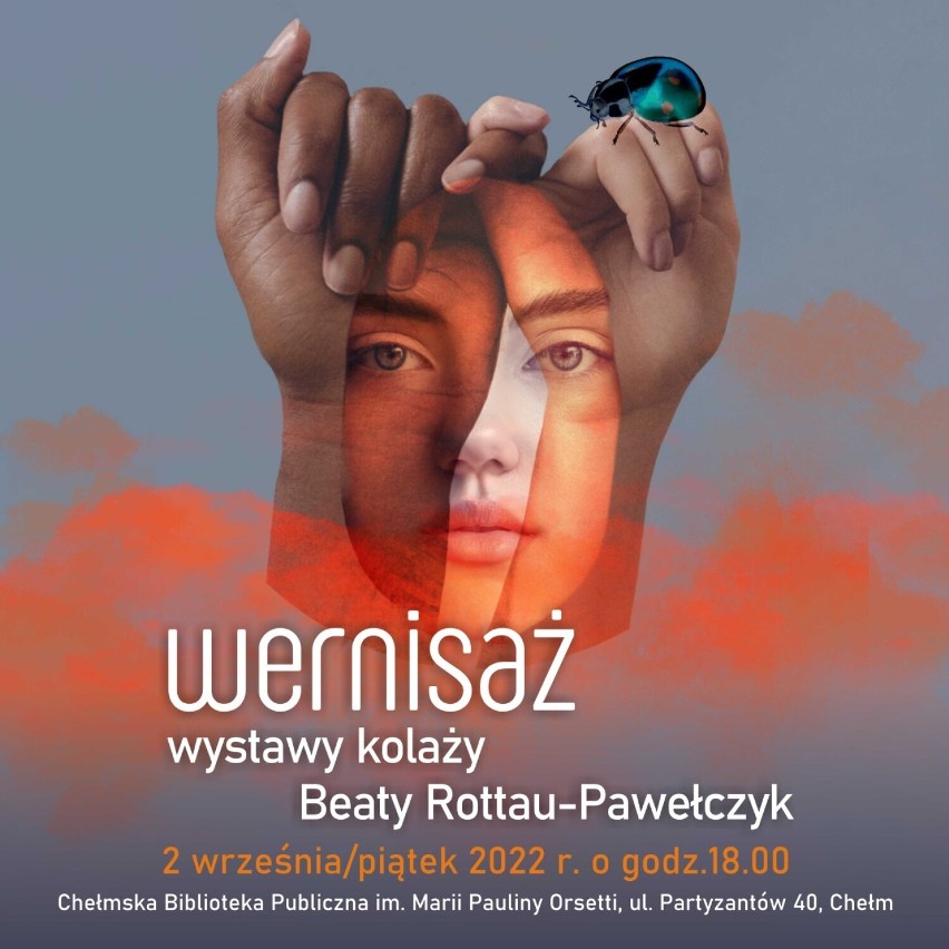 Wernisaż kolaży Beaty Rottau-Pawełczyk i  koncert  w chełmskiej bibliotece