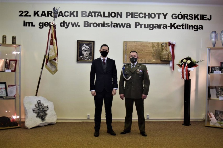 Wiceminister obrony narodowej z wizytą w 22 Karpackim Batalionie Piechoty Górskiej