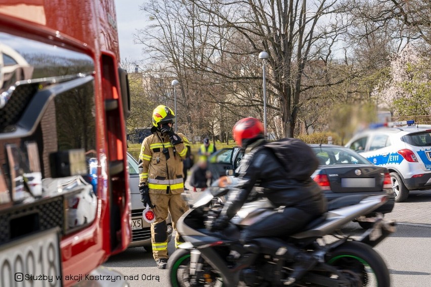 Kolizja wydarzyła się przy jednostce straży pożarnej w...