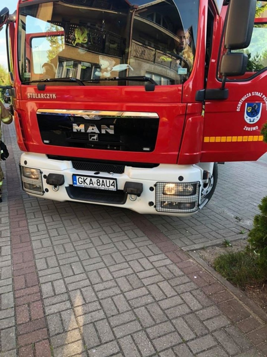 Pożar w mieszkaniu w Żukowie - jedna osoba poszkodowana