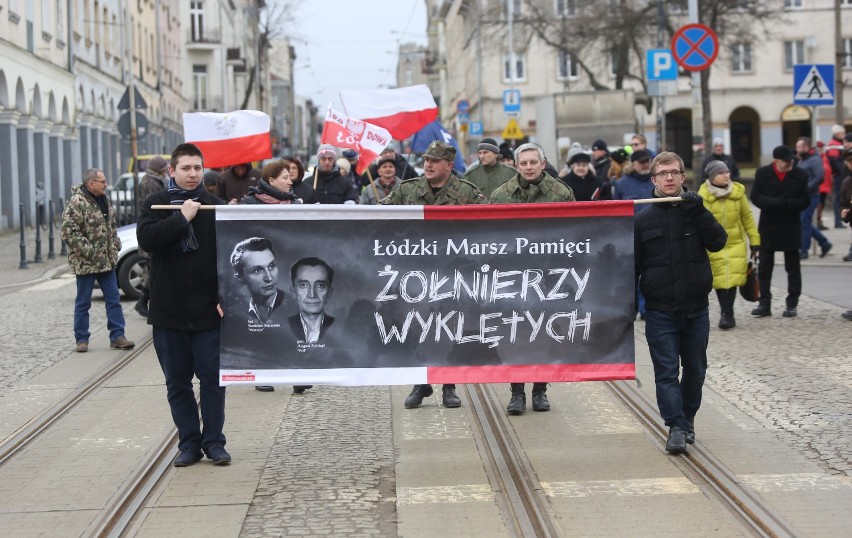 Marsz Pamięci Żołnierzy Wyklętych w Łodzi [ZDJĘCIA]