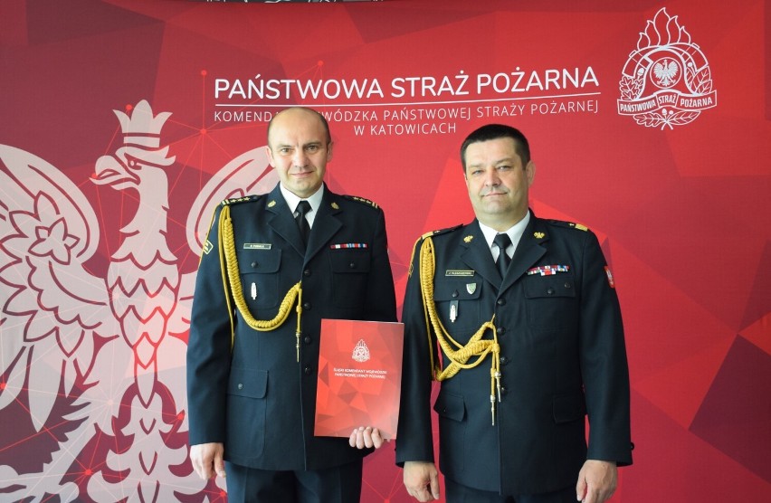 st. bryg. Patrycjusz Fudała nowym komendantem KM PSP w Katowicach.