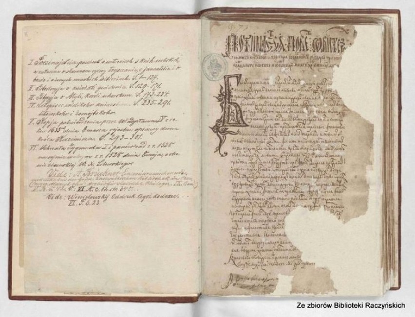 Kodeks z Biblioteki Raczyńskich z "Tristanem prozą"