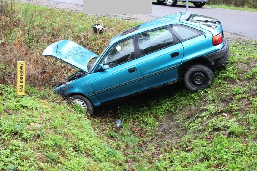 wypadek w pobliżu miejscowości Biedkowo