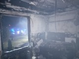Gm. Kaźmierz. Strażacy walczyli z pożarem mieszkania w Kiączynie