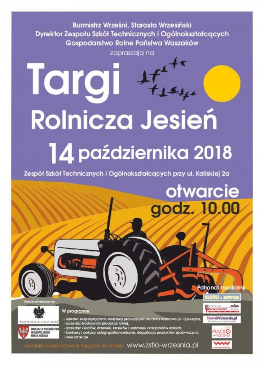 Kolejna już edycja wrzesińskich targów rolniczych. Start o...