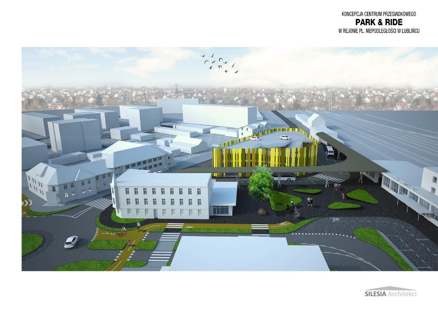 Zobaczcie, jak będzie wyglądało centrum przesiadkowe park&ride w Lublińcu [ZDJĘCIA]