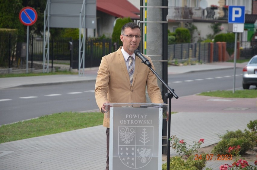 Nowe rondo i fragmenty dróg dojazdowych w Wąsewie uroczyście otwarte 24.07.2023