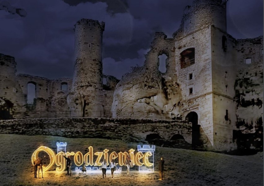 Pierwszy podświetlony zamek w Polsce jest w woj. śląskim...