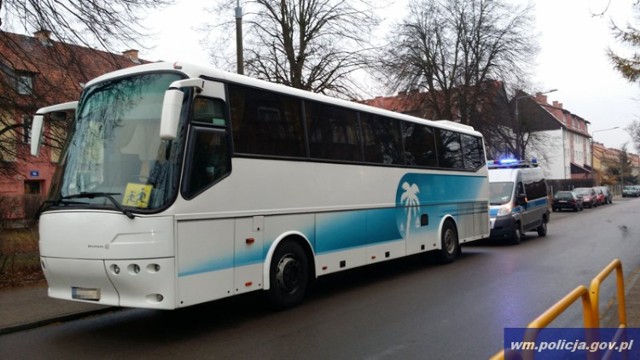 Pijany kierowca autobusu w Elblągu