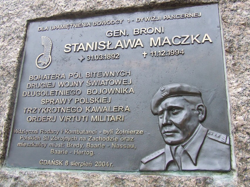 Pomnik Generała Stanisława Maczka w Gdańsku.