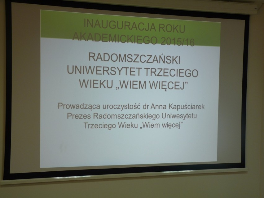 Radomsko: Inauguracja roku akademickiego 2015/2016 RUTW...