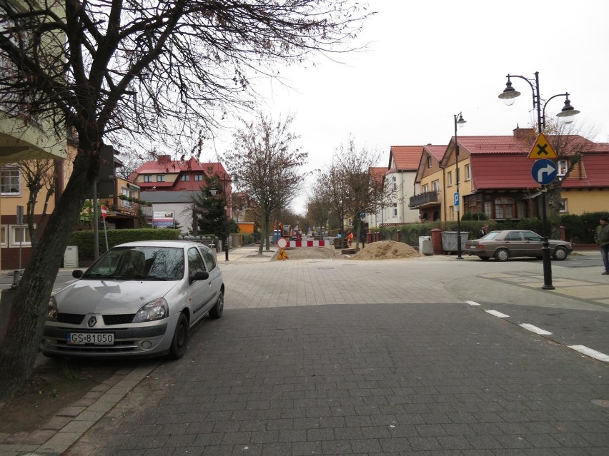 Remont ulicy Kilińskiego w Ustce na półmetku [zdjęcia]