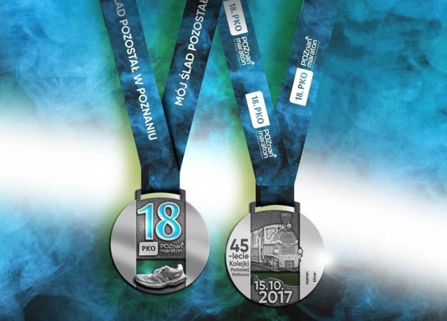 Tak będzie wyglądał medal 18. PKO Poznań Maratonu.