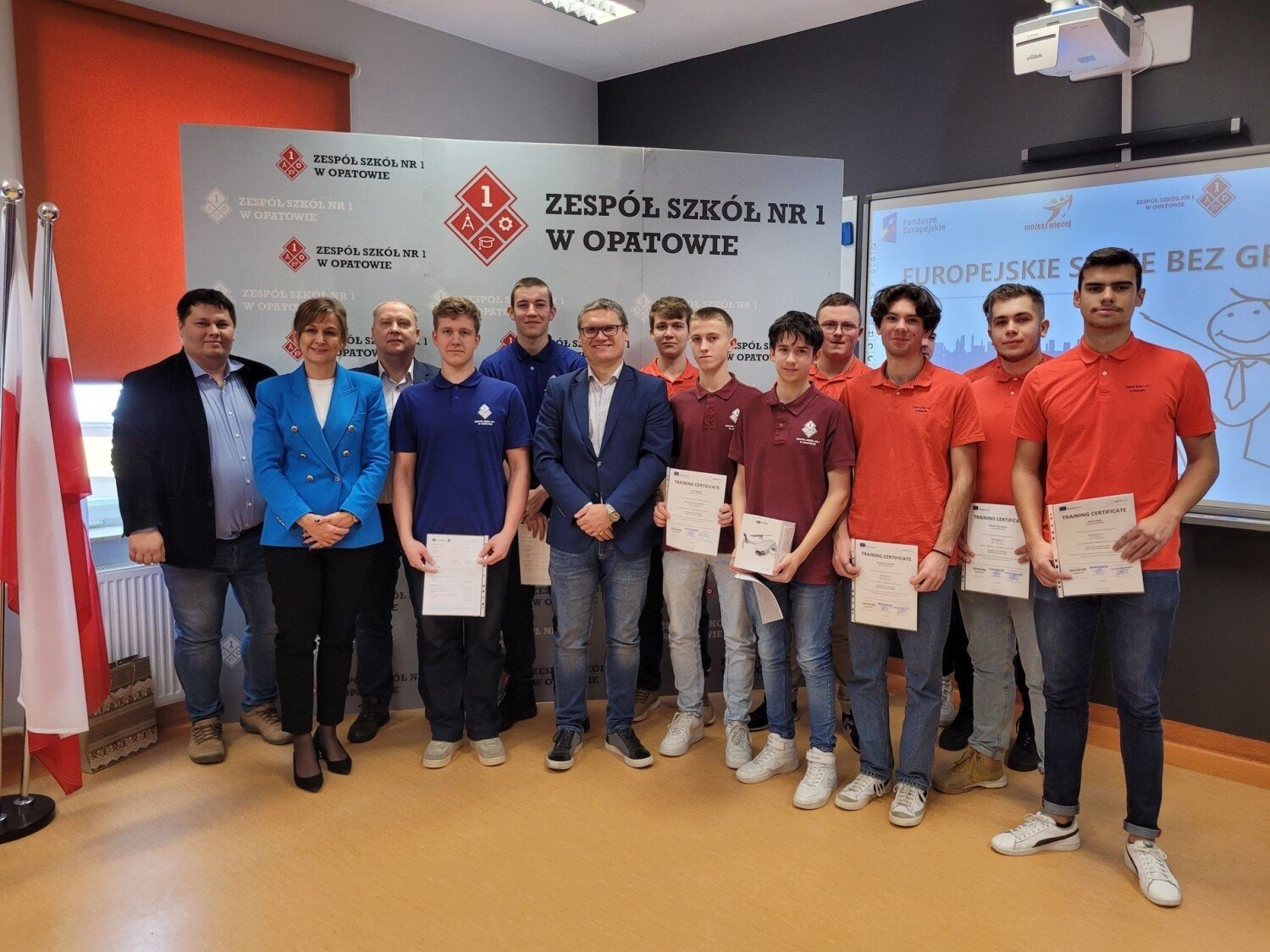 W Zespole Szkół numer 1 w Opatowie podsumowano projekt "Europejskie