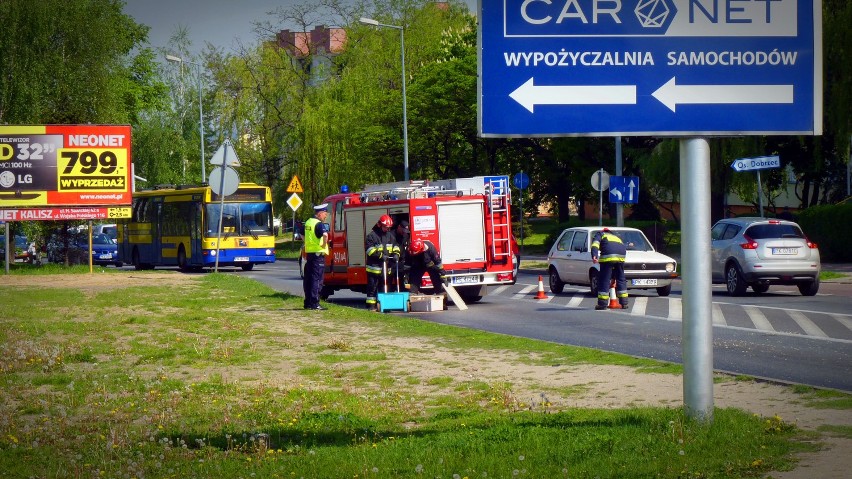 Wypadek na ulicy Podmiejskiej w Kaliszu