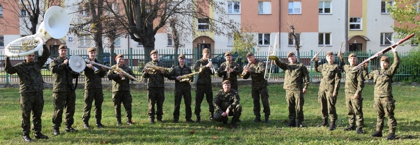 Orkiestra Wojska Obrony Terytorialnej podczas pierwszych...
