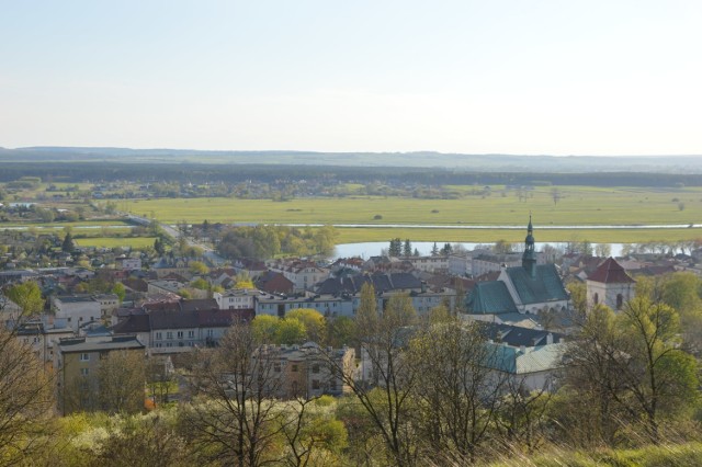 Widok na Pińczów i Nidę z Góry Świętej Anny