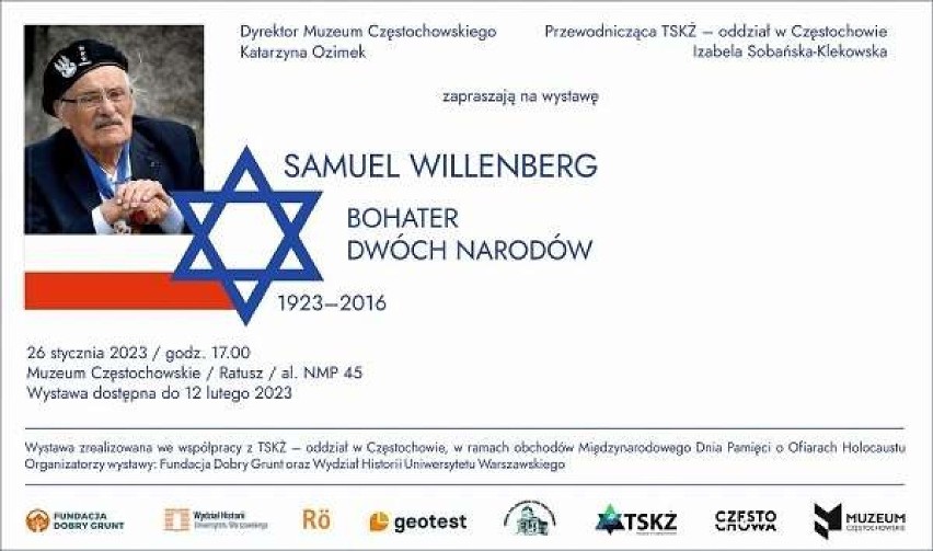 Na zdjęciu Samuel Willenberg (z prawej) z Zygmuntem Rolatem - przewodniczącym Światowego Związku Żydów Częstochowian i Ich Potomków - w październiku 2012 r. w Częstochowie