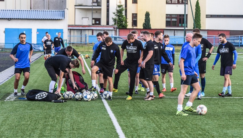 Pierwszy trening piłkarzy Zawiszy Bydgoszcz.