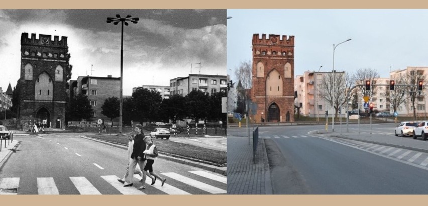 Malbork kiedyś i dziś. Na zdjęciach doskonale widać, co zmieniło się w mieście nad Nogatem 