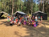 Wieluńscy harcerze na obozie w Załęczu ZDJĘCIA