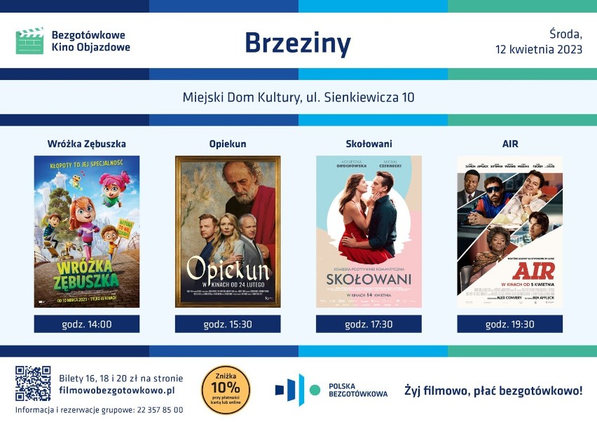 "Bezgotówkowe Kino Objazdowe" zagości w Brzezinach. Kiedy i na jakie filmy się wybrać? WIDEO