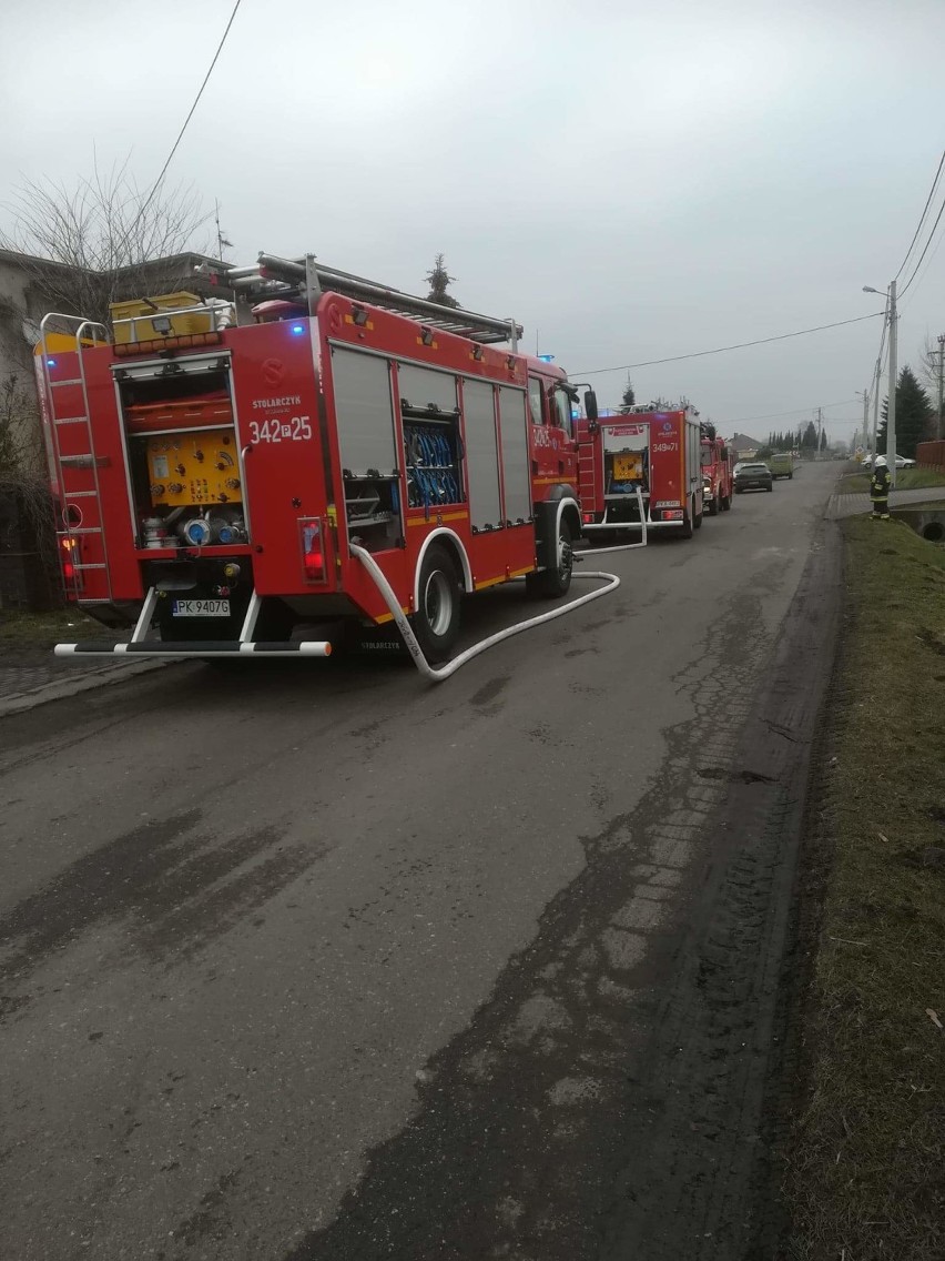 Pożar w Tłokini Wielkiej pod Kaliszem. Paliło się w domu...