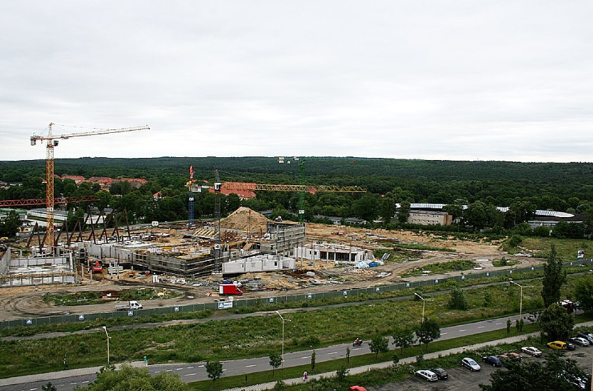 Budowa Hali stan na 15 lipca 2011.