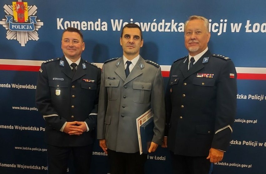 Funkcjonariusz łęczyckiej policji nagrodzony przez marszałka...