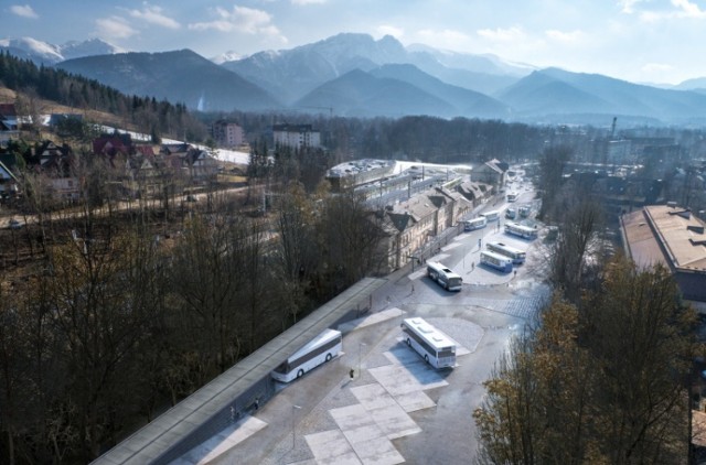 Tam w przyszłości będzie wygląda zakopiański dworzec z parkingiem park & ride