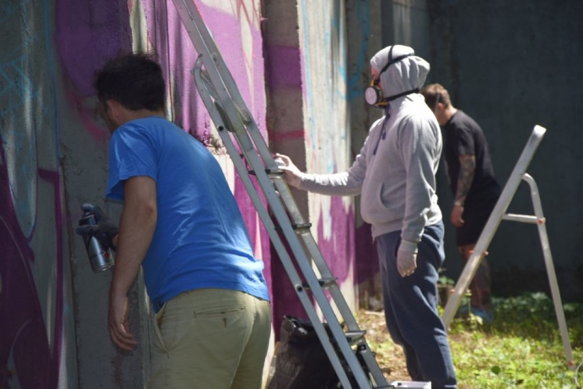 "Bitwa o Miasto Lębork". Piknik graffiti i zbiórka pieniędzy na charytatywny cel [WIDEO, ZDJĘCIA]