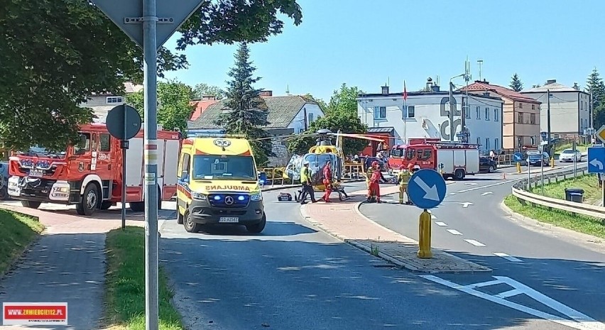 Wybuch podczas rozpalania pieca w Podzamczu w powiecie zawierciańśkim. Dwóch nastolatków poparzonych. Na miejscu śmigłowiec LPR