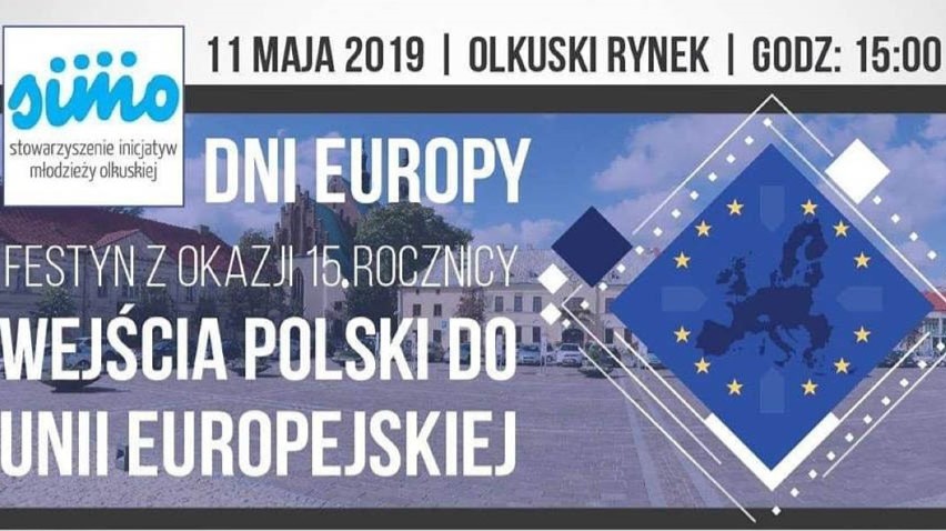 Festyn na olkuskim rynku z okazji 15-tej rocznicy wejścia Polski do Unii Europejskiej. [ZAPOWIEDŹ]