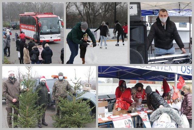 Włocławianie pomagają chorej na białaczkę - akcja charytatywna przy lodowisku na Słodowie we Włocławku.