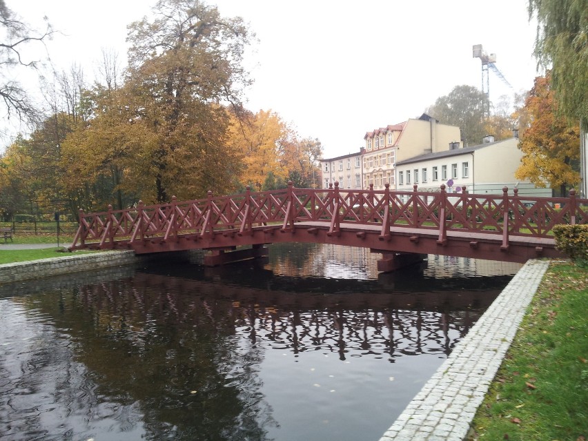 Jesień w parku Majkowskiego w Wejherowie