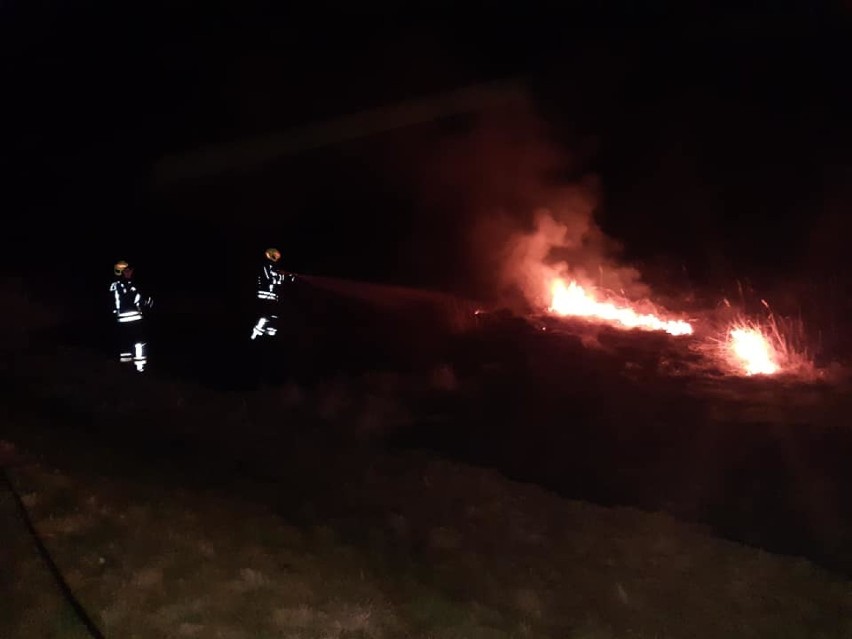 Pożary traw w regionie już się zaczynają