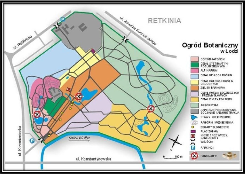 Plan Ogrodu Botanicznego w Łodzi.fot. Mariusz Reczulski